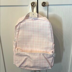 TRVL Pink plaid Backpack